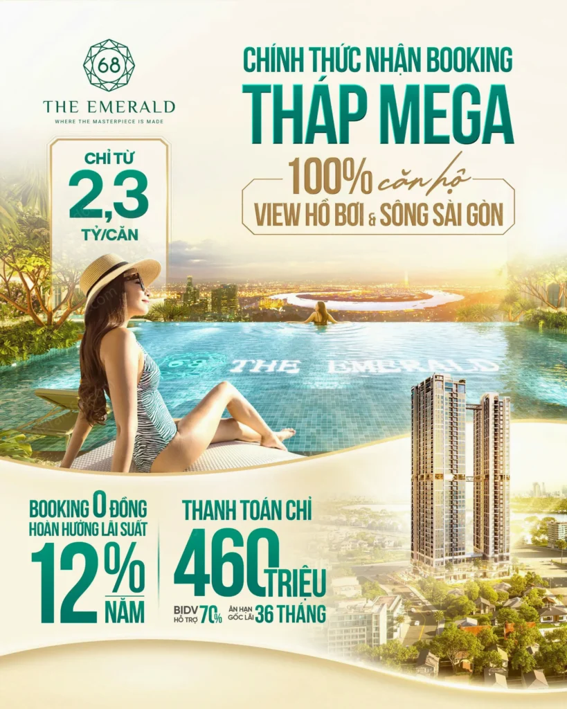Dự án căn hộ The Emerald 68 giá bán chỉ từ 2,3 tỷ/căn Giá bán căn hộ Emerald 68