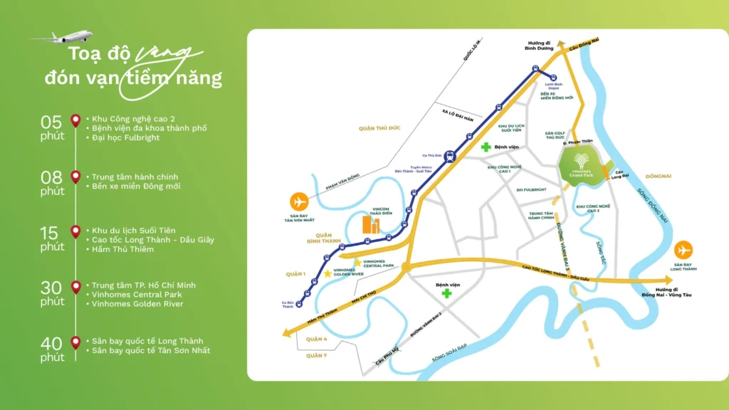 Khu đô thị Vinhomes Grand Park quận 9 vị trí vinhomes quận 9