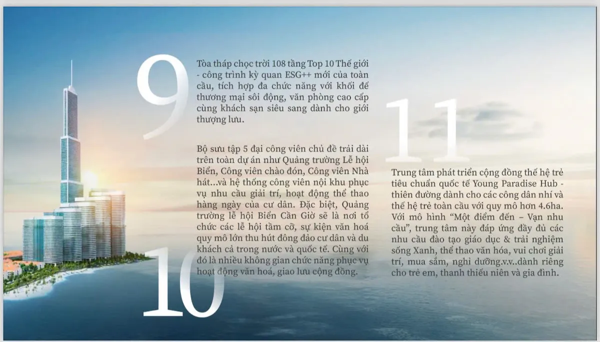 Young Paradise Hub Vinhomes Cần Giờ - trung tâm phát triển giáo dục, thể thao, văn hóa, nghệ thuật toàn diện