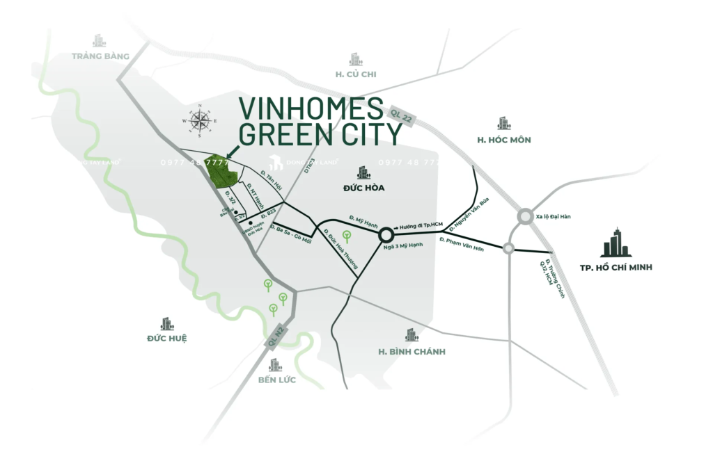 vị trí địa chỉ tại vinhomes green city