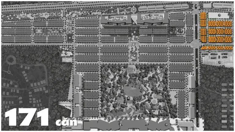 vị trí phân khu thấp tầng casa tại blanca city