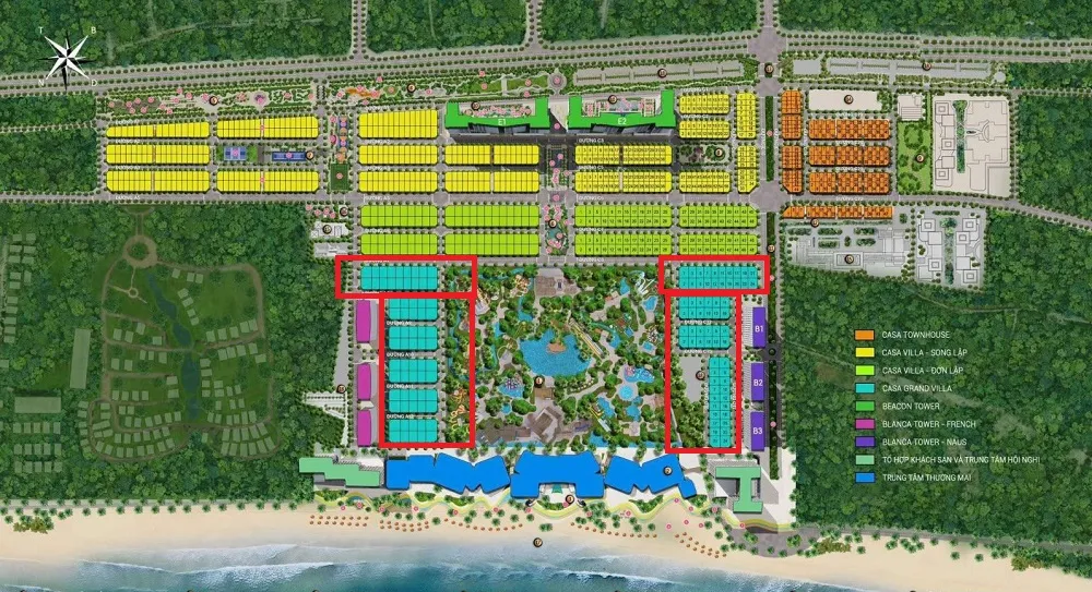 Nhà phố Blanca City Vũng Tàu Mặt bằng Nhà phố Blanca City Vũng Tàu