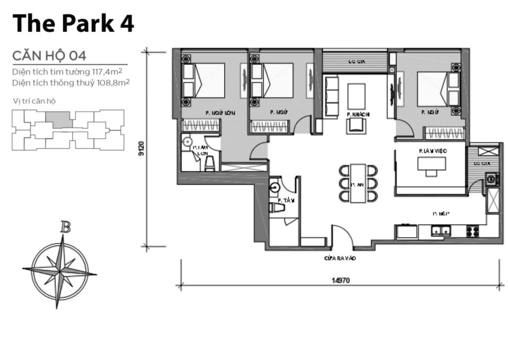 Căn hộ Vinhomes Central Park 4 phòng ngủ - Bán và cho thuê Bán căn hộ Vinhomes Central Park 4 phòng ngủ