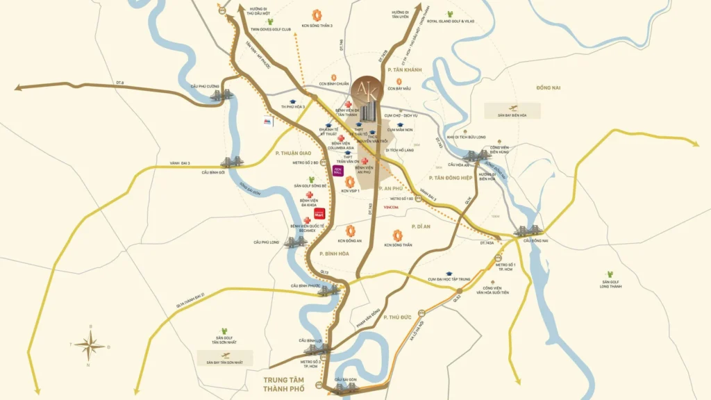 vị trí chung cư A&K Tower phường An Phú Tphcm