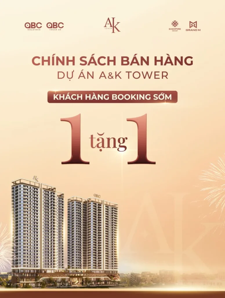 Phương thức thanh toán A&K Tower mới nhất