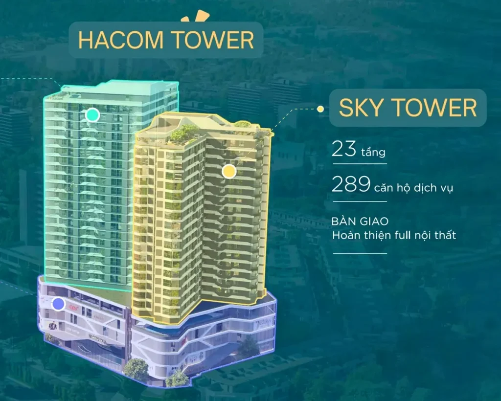 Hacom Tower mặt bằng tòa nhà