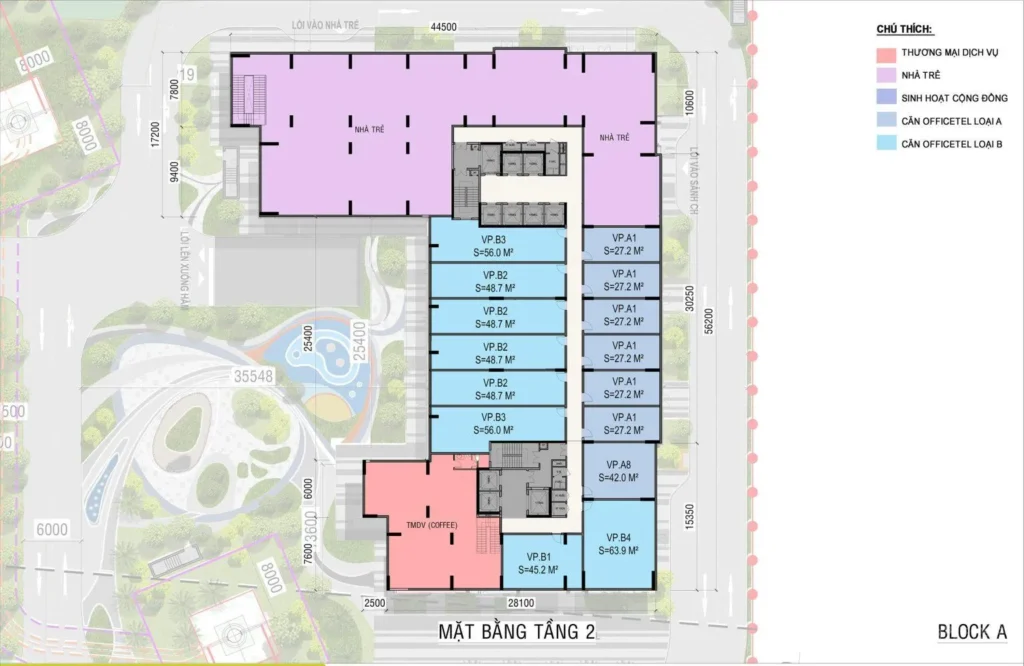 Mặt bằng căn hộ AVA Center
