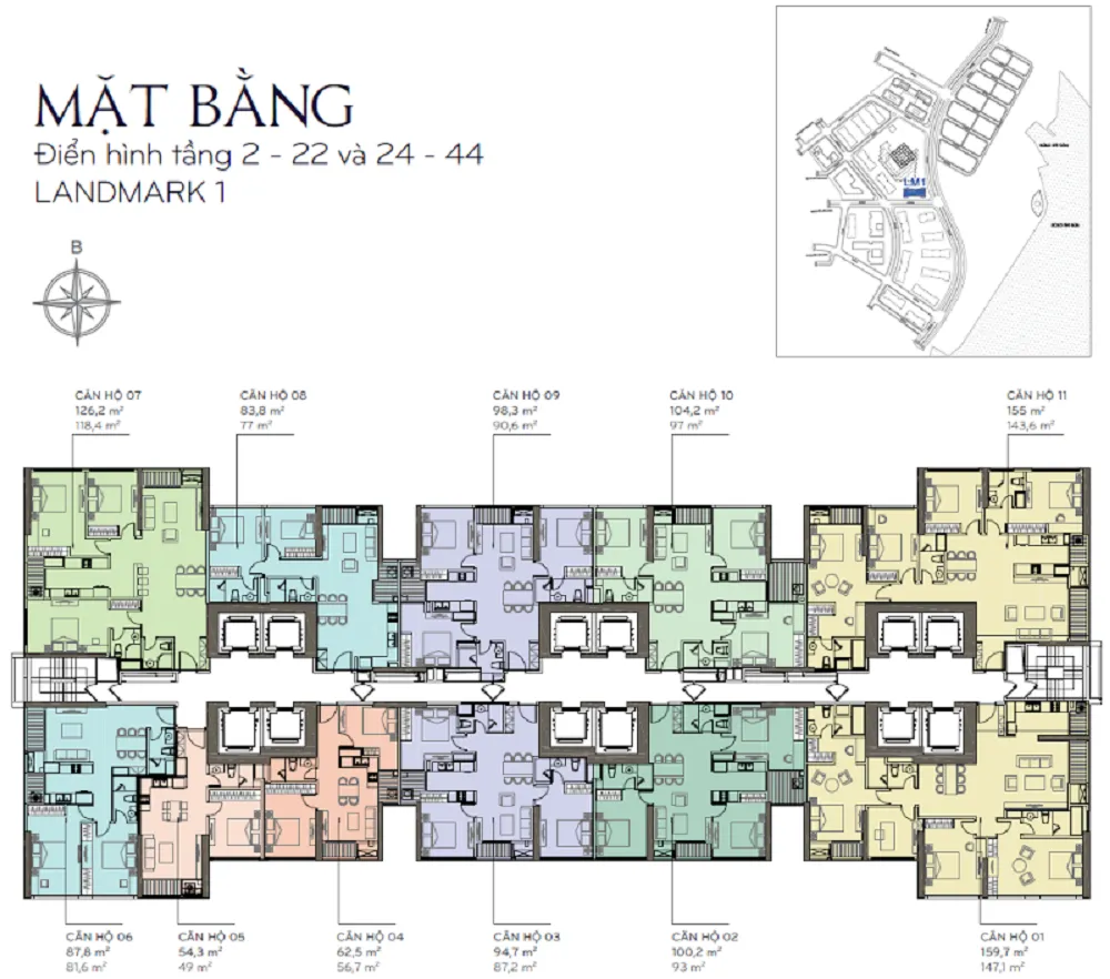 Layout Landmark 1 Vinhomes Central Park