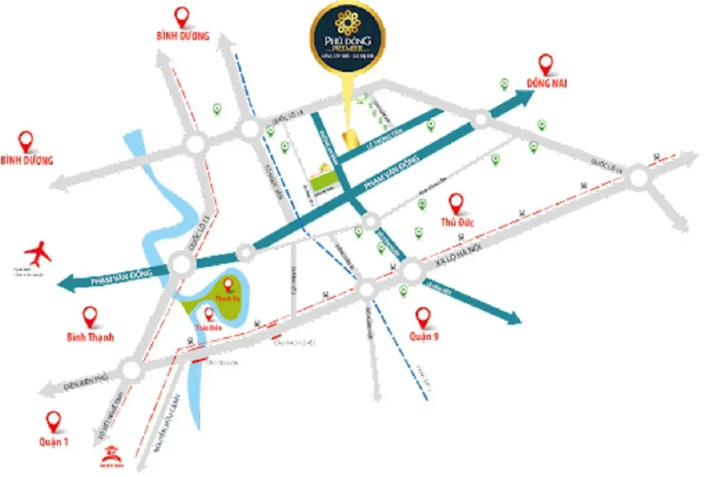 Chung cư Phú Đông Premier: Bán và cho thuê căn hộ 1 2 3 phòng ngủ tại Dĩ An, Bình Dương Chung cư Phú Đông Premier địa chỉ