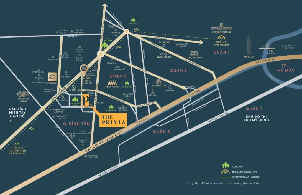 Chung cư The Privia Khang Điền An Lạc Bình Tân: Giá bán căn hộ vị trí chung cư The Privia Khang Điền
