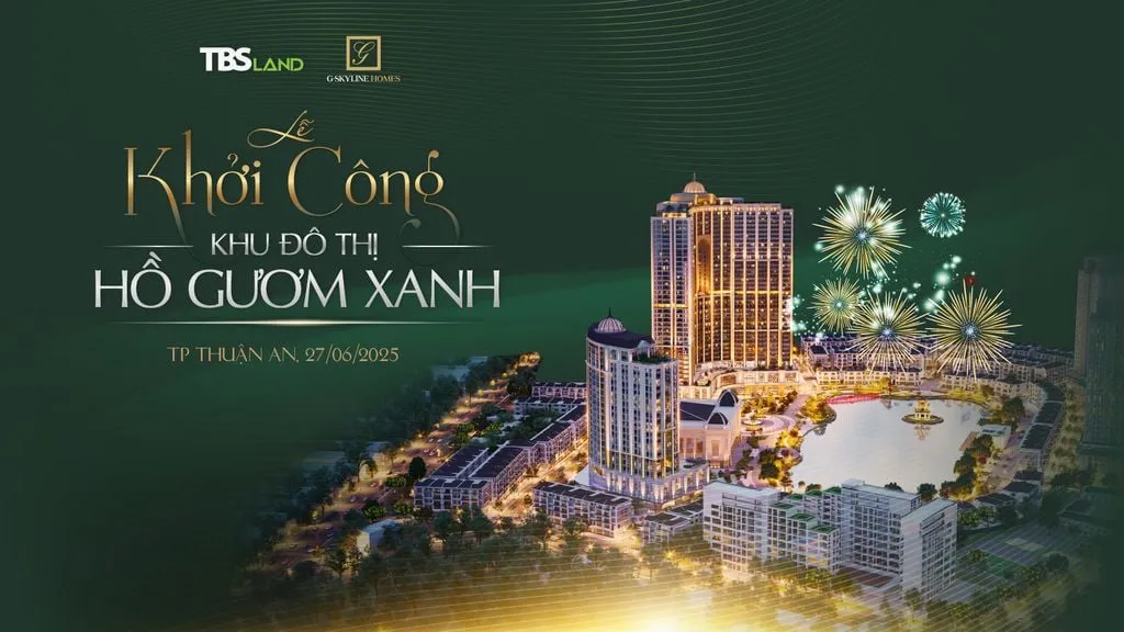 Dự án Hồ Gươm Xanh Lái Thiêu Thuận An Bình Dương, mặt tiền Quốc Lộ 13, nay là Tphcm Khởi công dự an Hồ Gươm Xanh