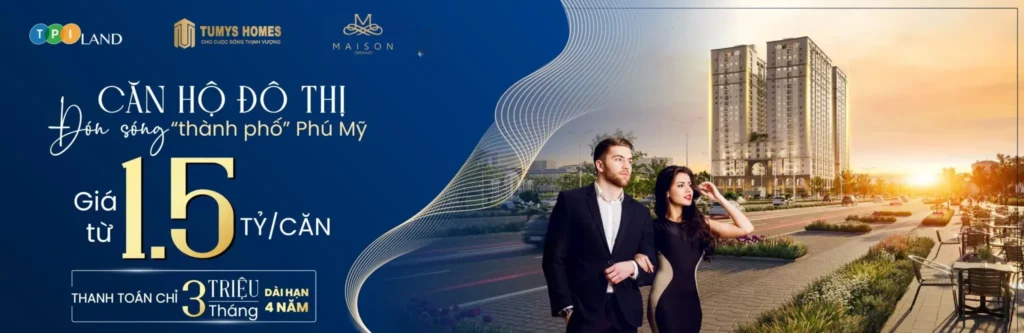Maison Grand: dự án căn hộ cao cấp tại Phường Phú Mỹ, Tphcm ngay sân bay Long Thành Giá bán căn hộ Maison Grand