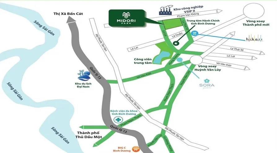 Midori Park The Glory địa chỉ