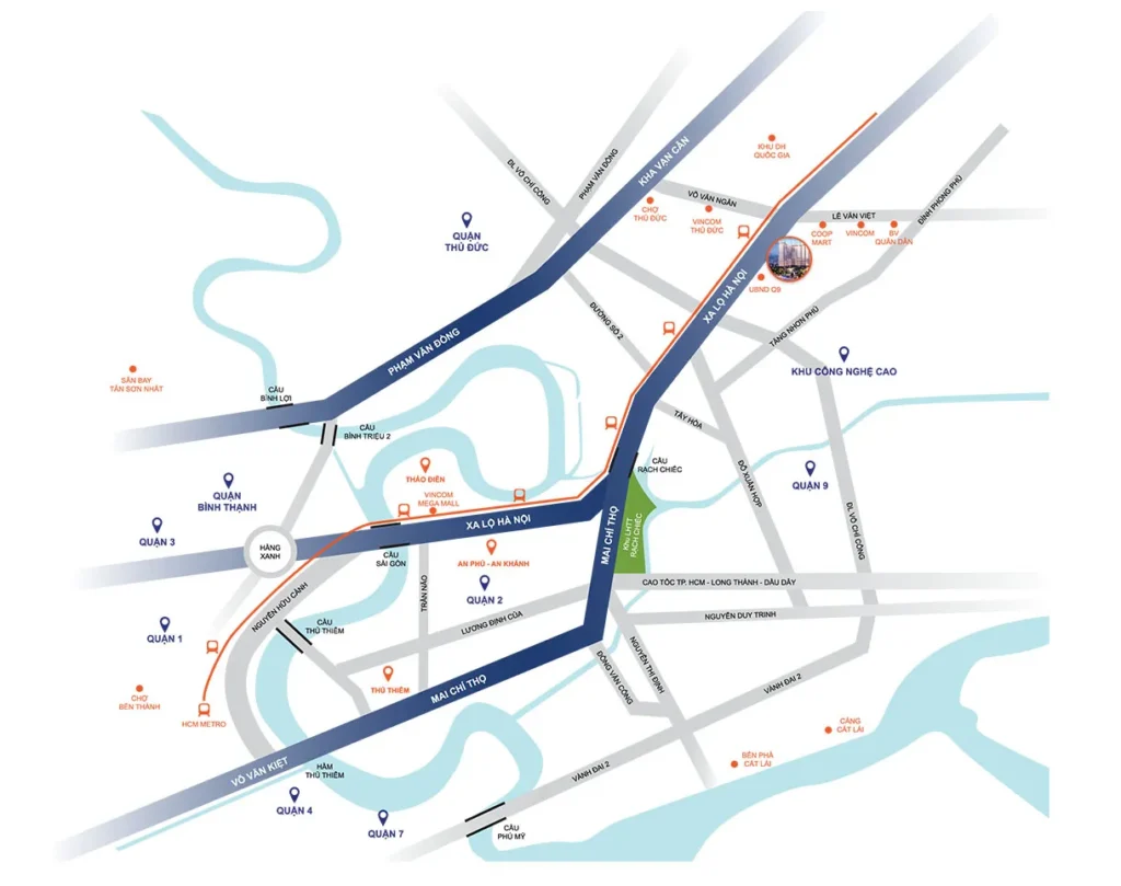 vị trí chung cư saigon gatewat