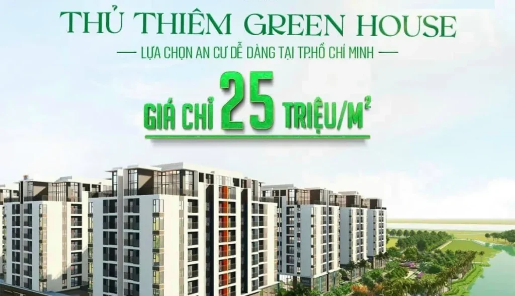 Thủ Thiêm Green House: Dự án căn hộ chung cư nhà ở xã hội Quận 2 Thủ Đức, Tphcm giá bán nhà ở xã hội Thủ Thiêm Green House