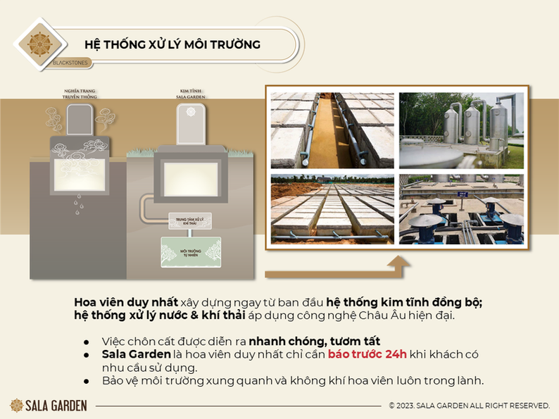 công nghệ hỏa táng tại Sala Garden