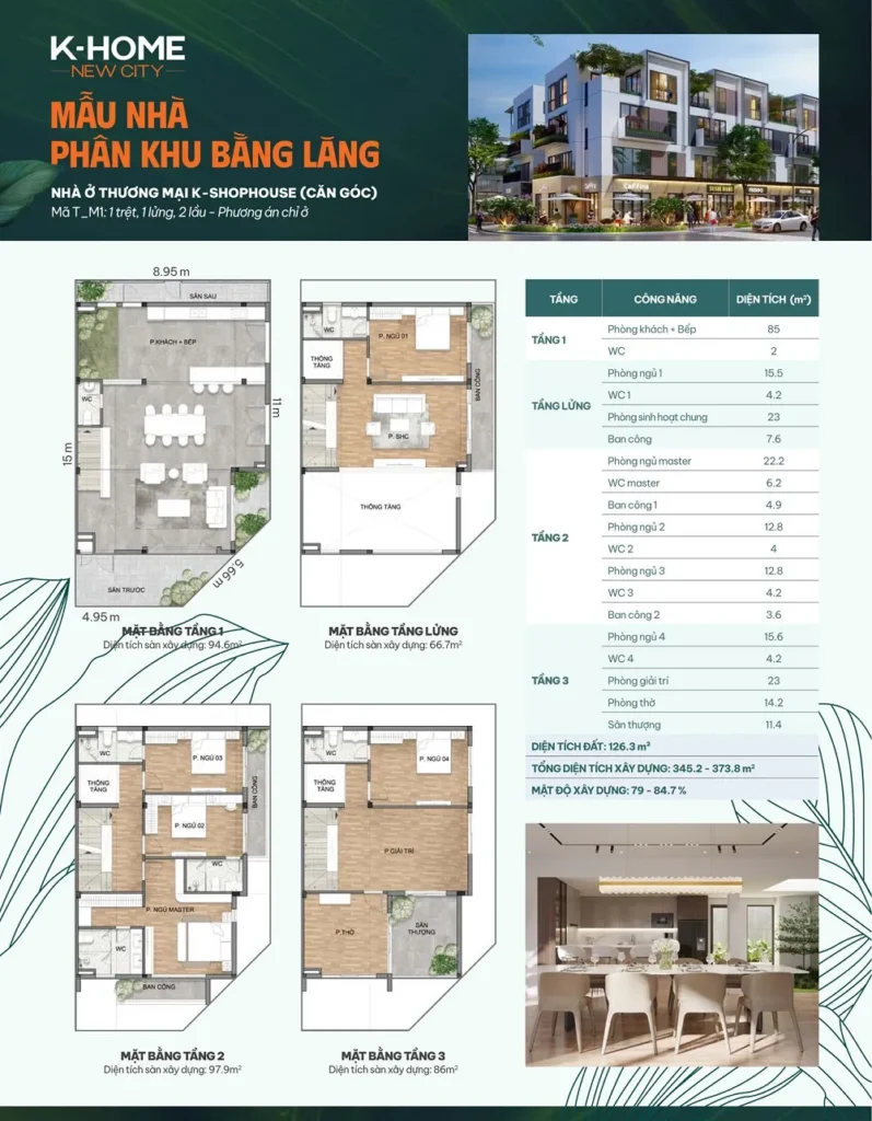 K-Home New City mặt bằng