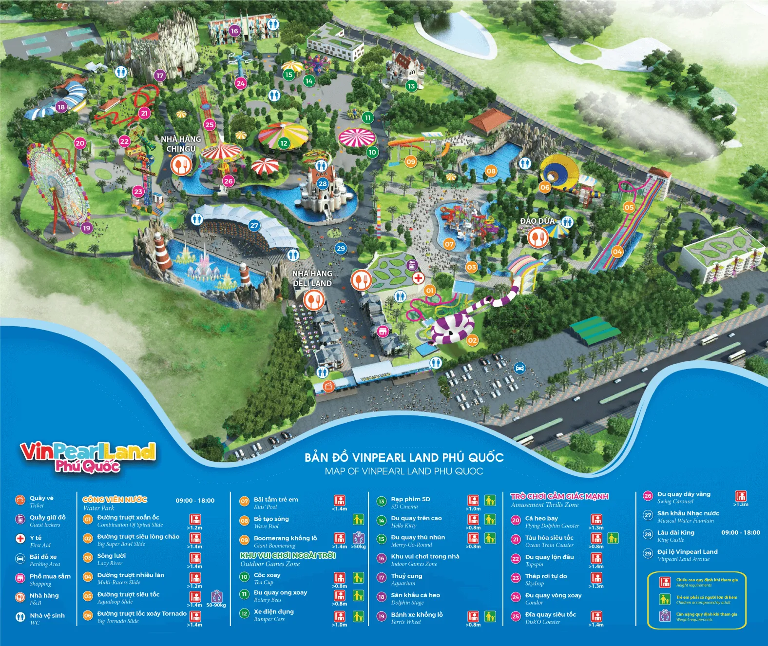 Bản đồ VinWonders Phú Quốc map