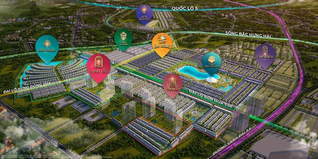 bản đồ vị trí Vinhomes Ocean Park 3