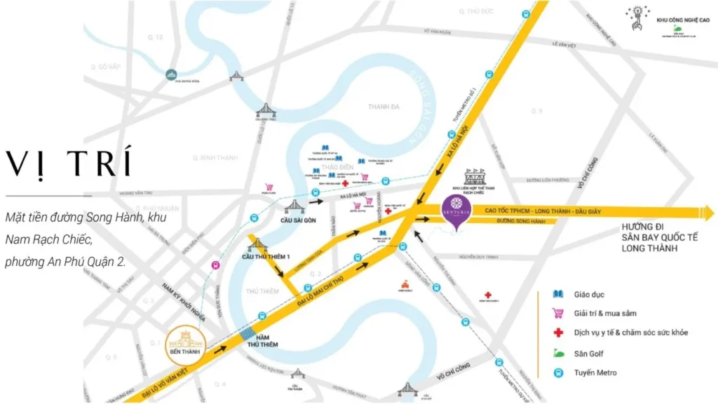 Vị trí Senturia An Phú
