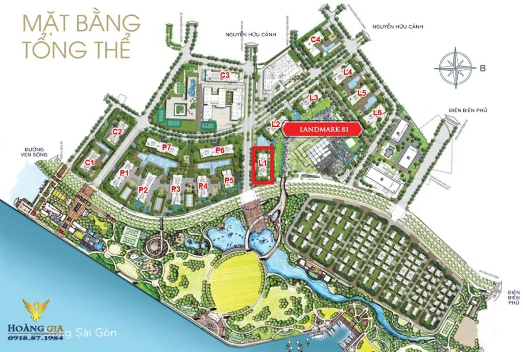 Mặt bằng tổng thể Landmark 1