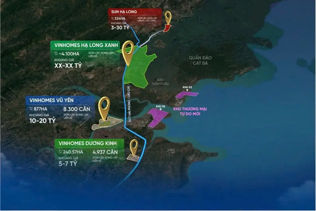 Bản đồ quy hoạch Vinhomes Hạ Long Xanh