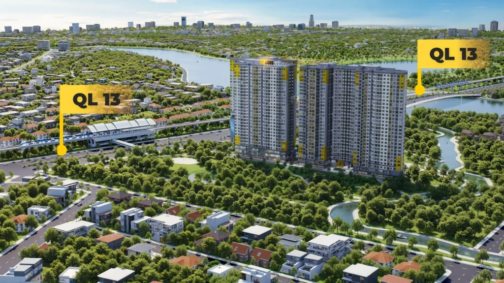căn hộ mặt tiền quốc lộ 13 bcons newsky