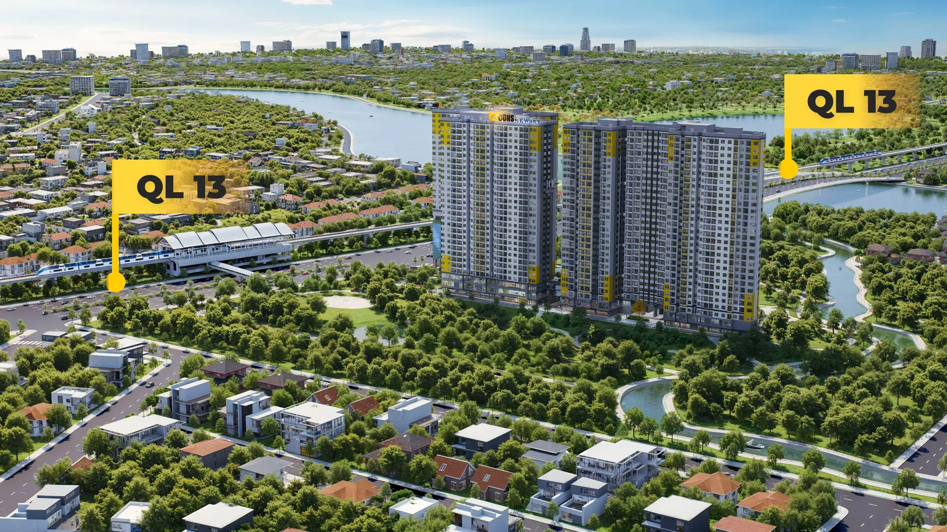 căn hộ mặt tiền quốc lộ 13 bcons newsky