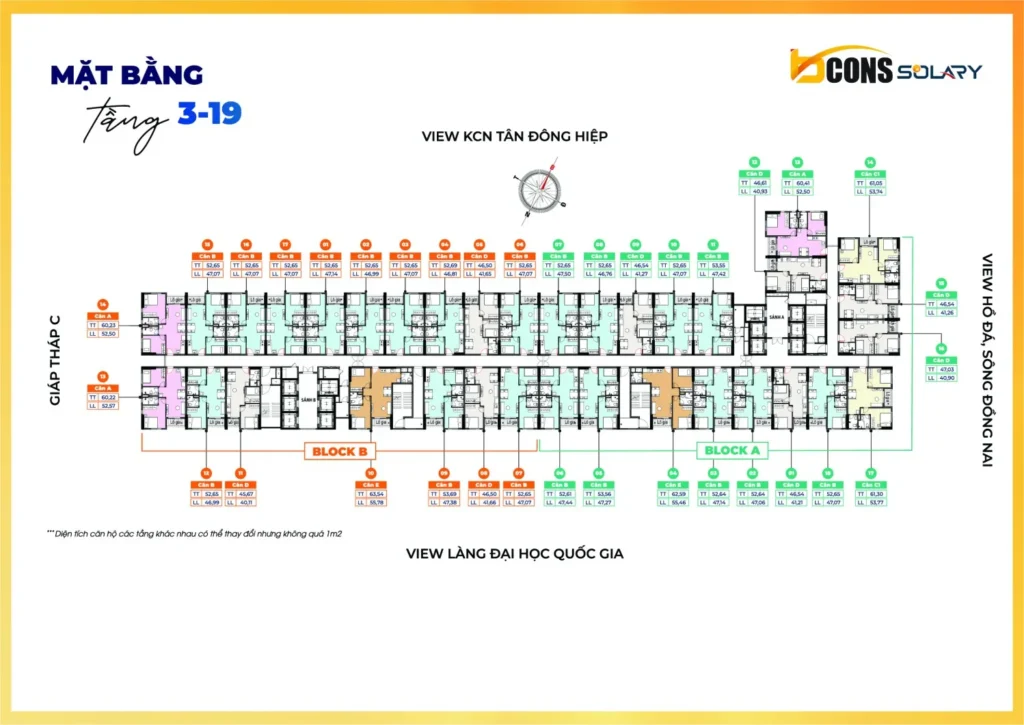mặt bằng bcons solary