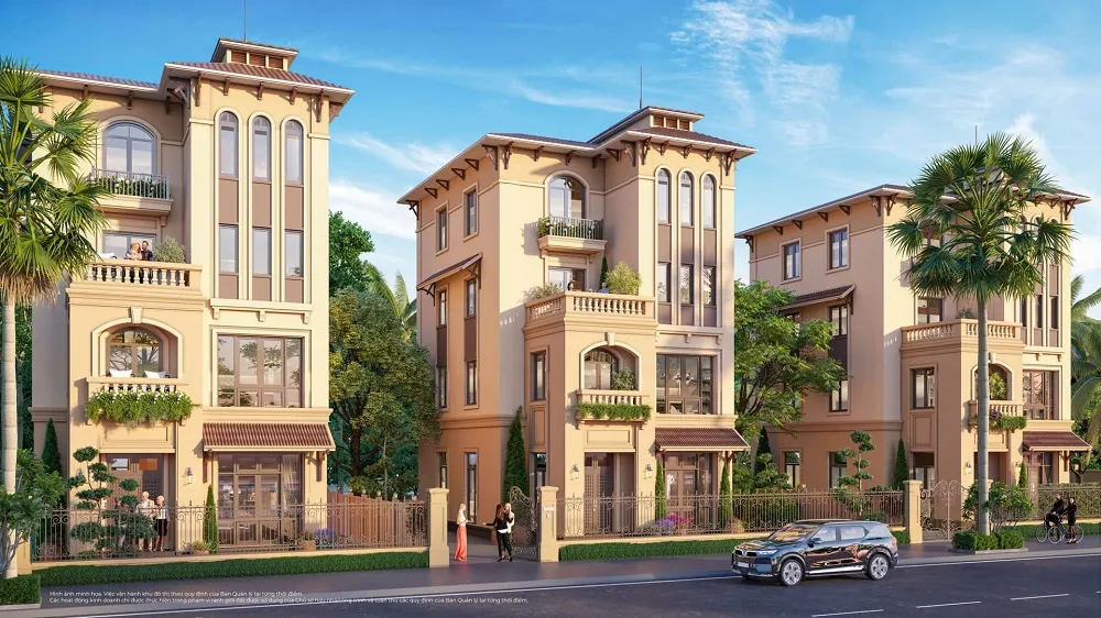 Biệt thự vinhomes saigon park hóc môn có diện tích từ 180m2 - 500m2