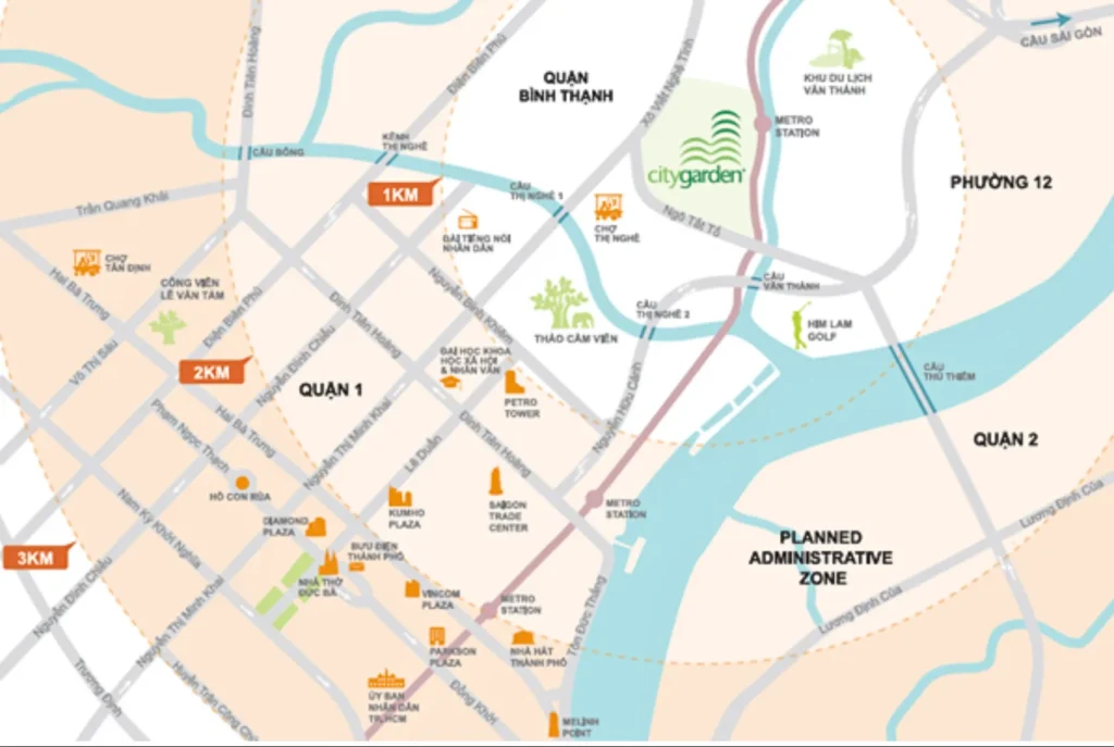 Vị trí dự án City Garden