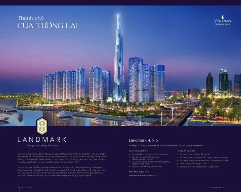 tòa nhà landmark 81 tại khu đô thị vnhomes central park
