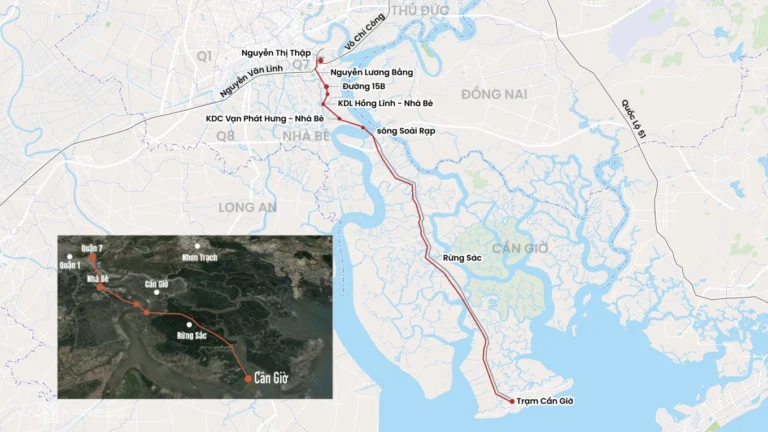 Tuyến Metro Cần Giờ từ quận 7
