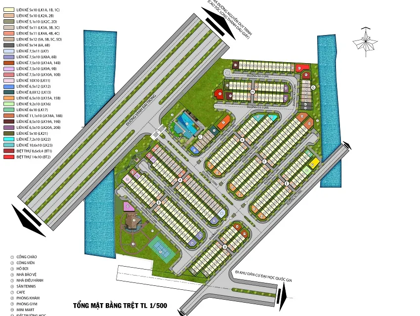 mặt bằng Mega Village Khang Điền