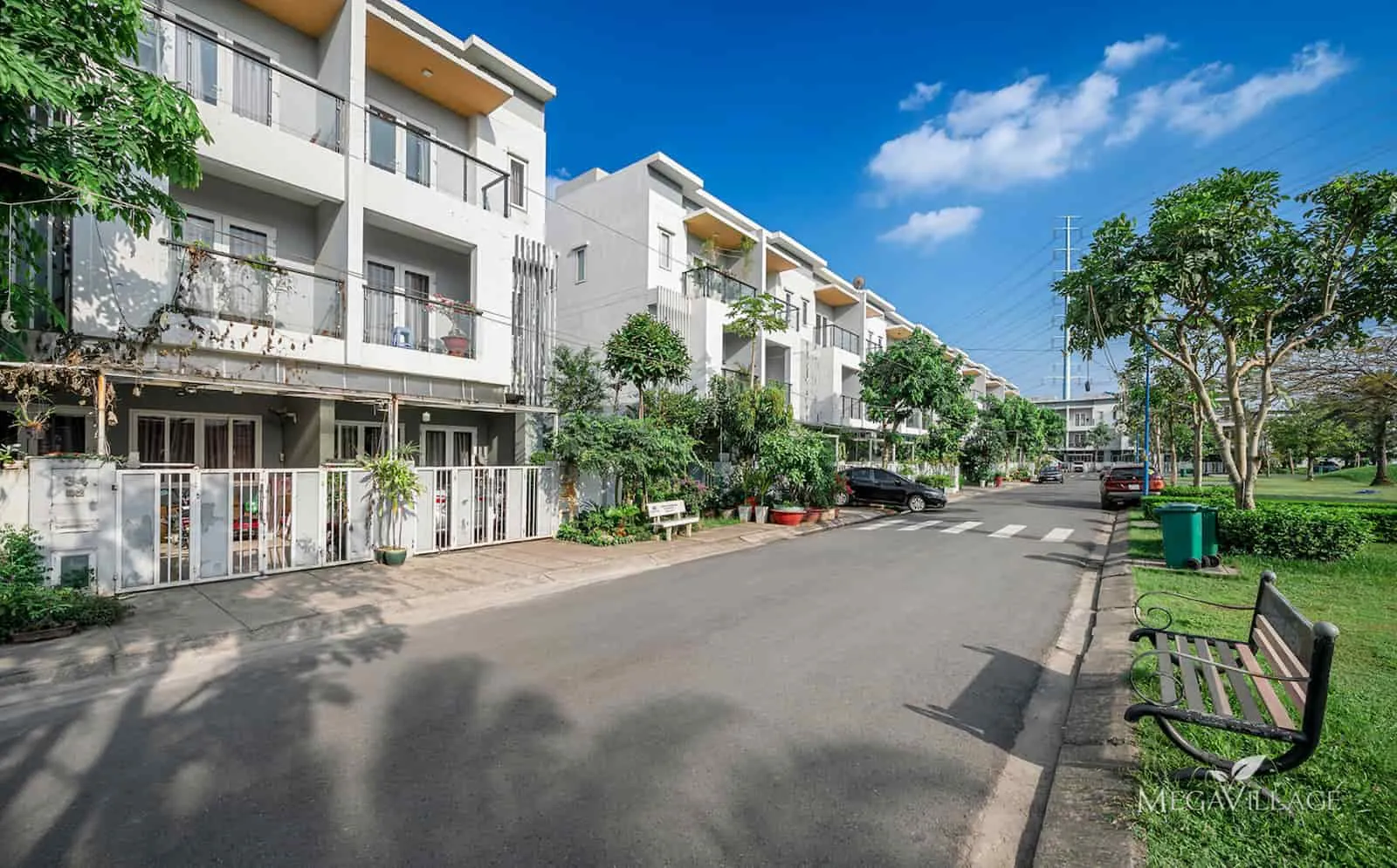 nhà phố liền kề tiêu chuẩn tại mega village khang điền