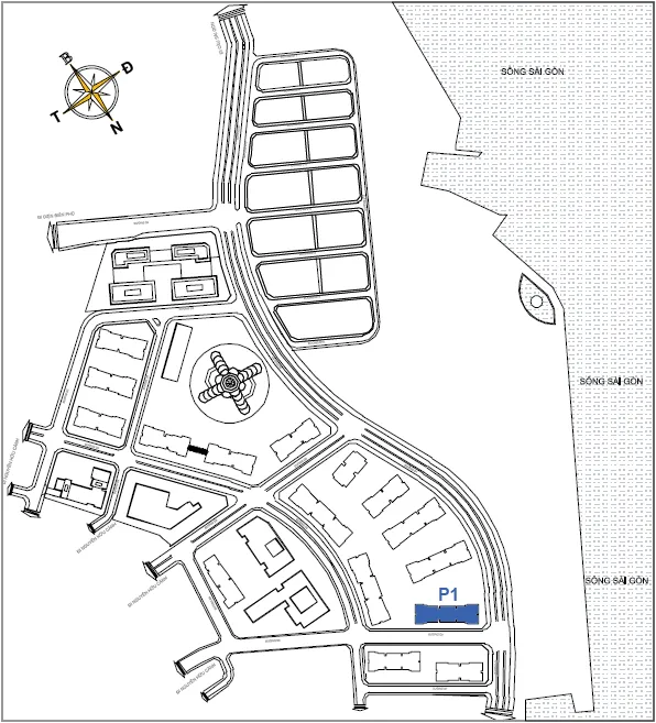 Vị trí Park 1 Vinhomes Central Park