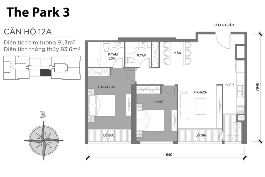 Layout Park 3 Vinhomes Central Park