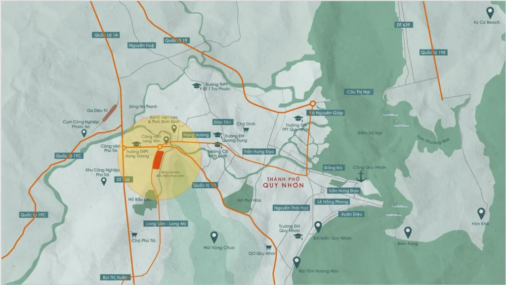 Vị trí Solera Quy Nhơn Đất Xanh