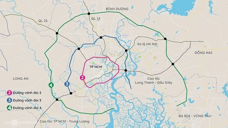 Đường Vành đai 4 Thành phố Hồ Chí Minh dự kiến khởi công giữa năm 2026, hoàn thành năm 2028