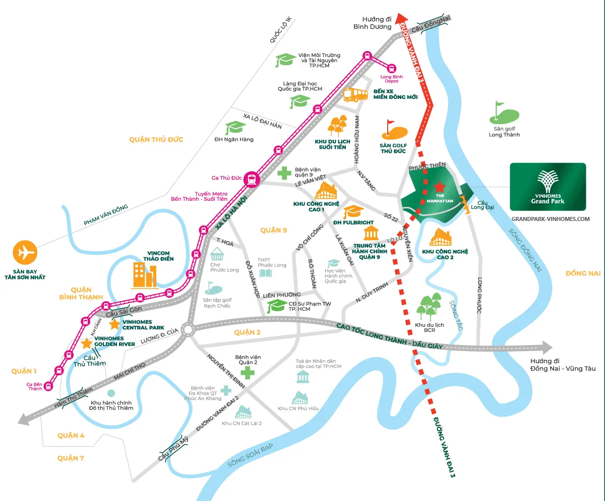 Vị trí dự án Vinhomes Grand Park ở đâu?
