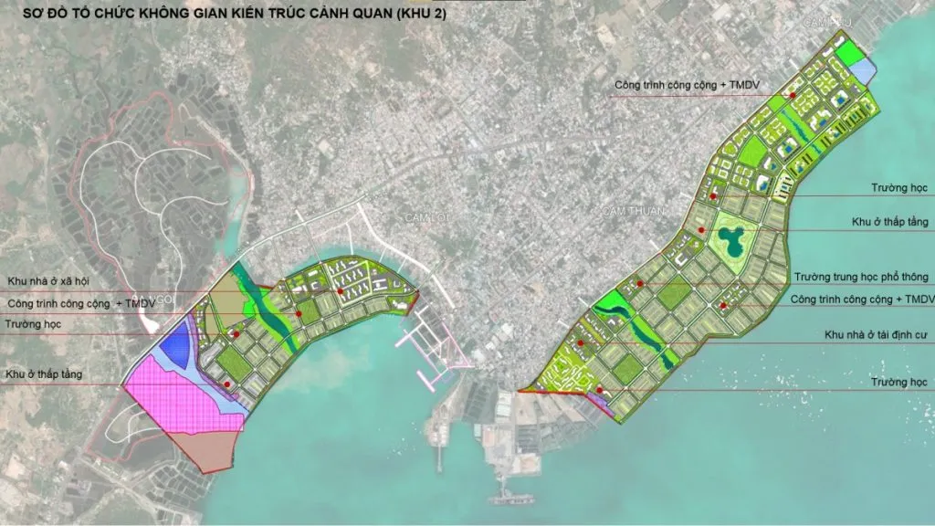 mặt bằng phân khu 2 tại vinhomes cam ranh