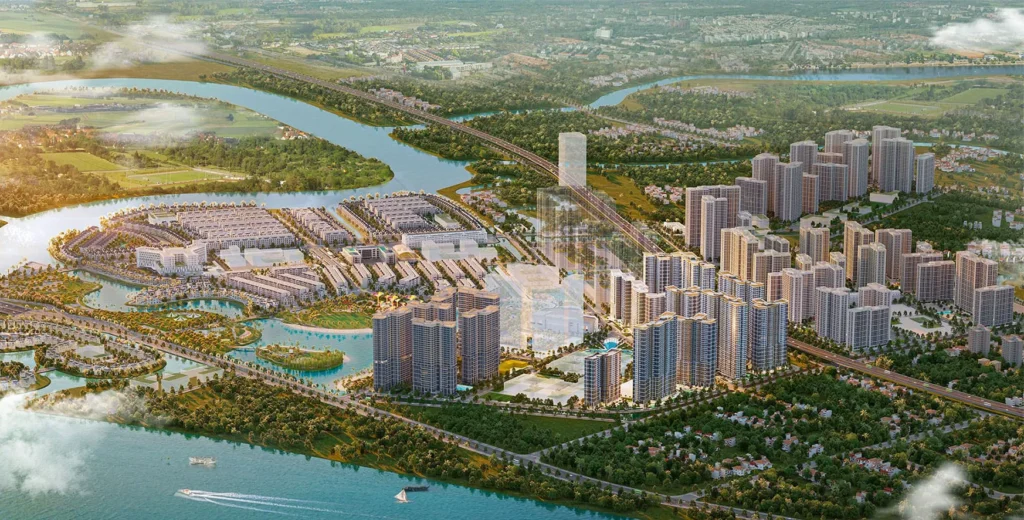 phối cảnh khu đô thị vinhomes hóc môn