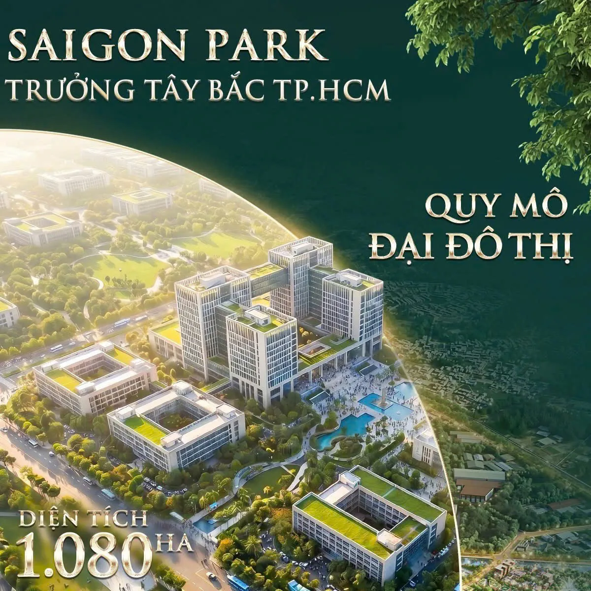 Các tiện ích Vinhomes Saigon Park có gì? Tổng hợp tất cả các tiện ích Vinhomes Hóc Môn Quần thể giáo dục và Đại học Quốc tế quy mô lớn tại Vinhomes Hóc Môn