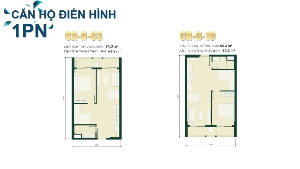 Happy One Elite Tam Bình | Dự án mới nhất của Vạn Xuân Group Căn hộ 1 phòng ngủ Happy One Elite