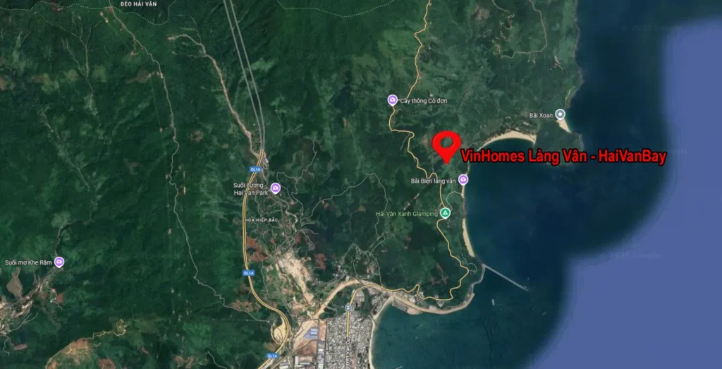 vị trí vinhomes làng vân - vinhomes hải vân bay