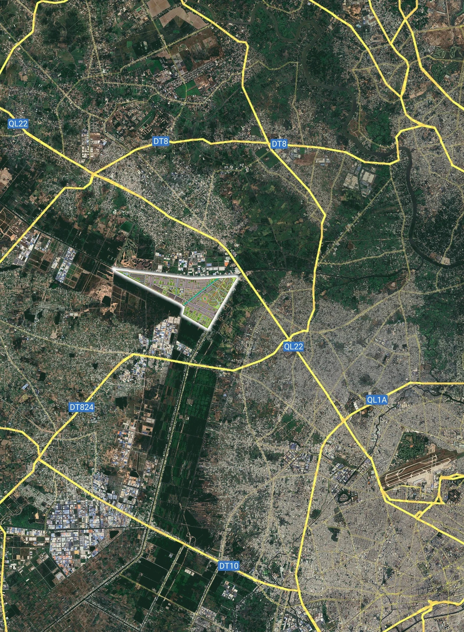 Mặt bằng Vinhomes Hóc Môn, bản đồ quy hoạch chi tiết các phân khu mới nhất