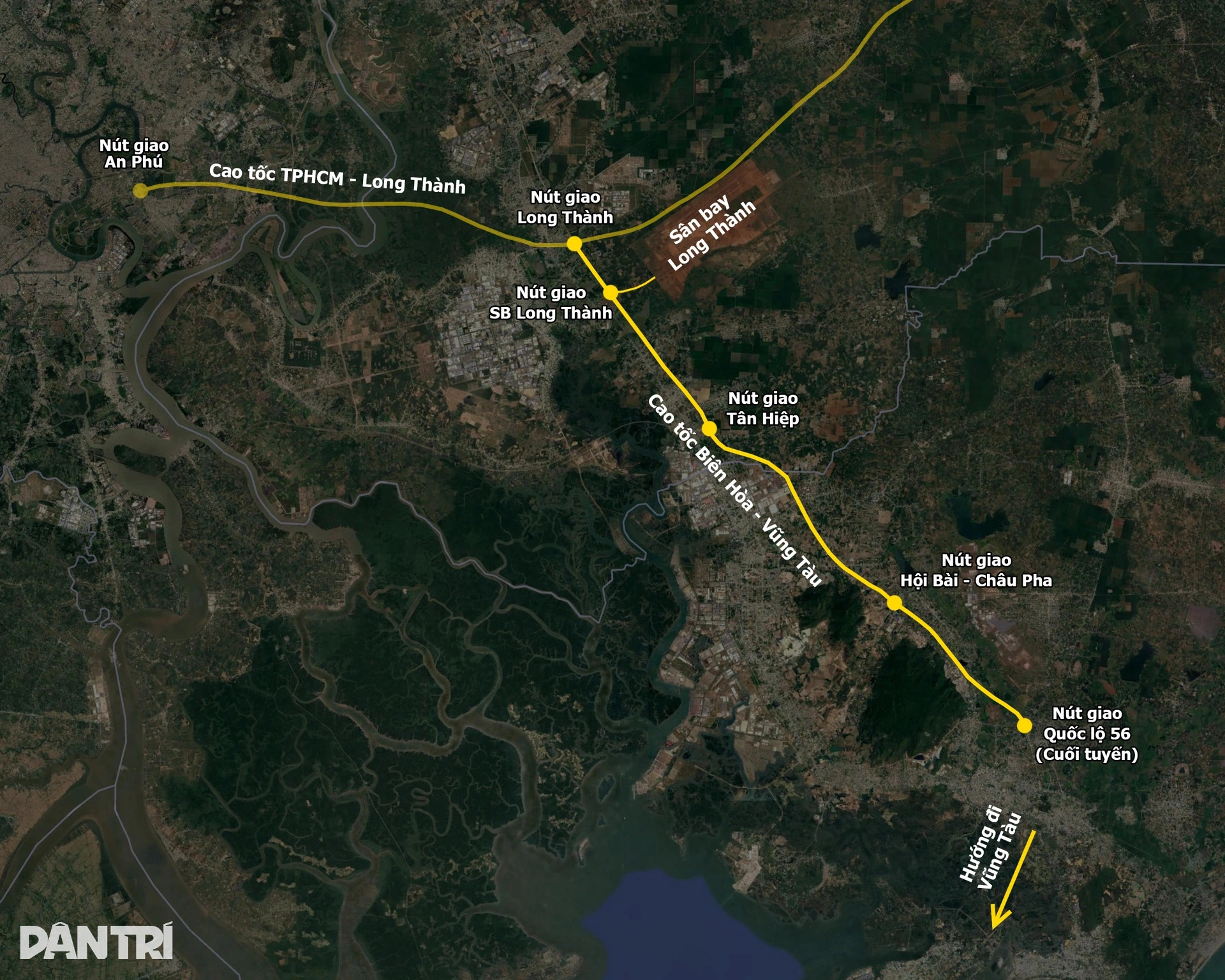 Dự án đường cao tốc Biên Hòa – Vũng Tàu khi nào thông xe, bản đồ vị trí các nút giao | Tin tức mới nhất