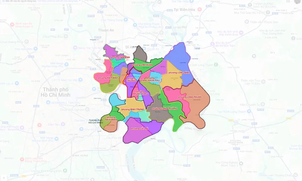 Phường Thủ Đức (thành phố Thủ Đức cũ) sau sáp nhập, ở đâu? đường đi? tình hình nhà đất bất động sản mới nhất phường thủ đức