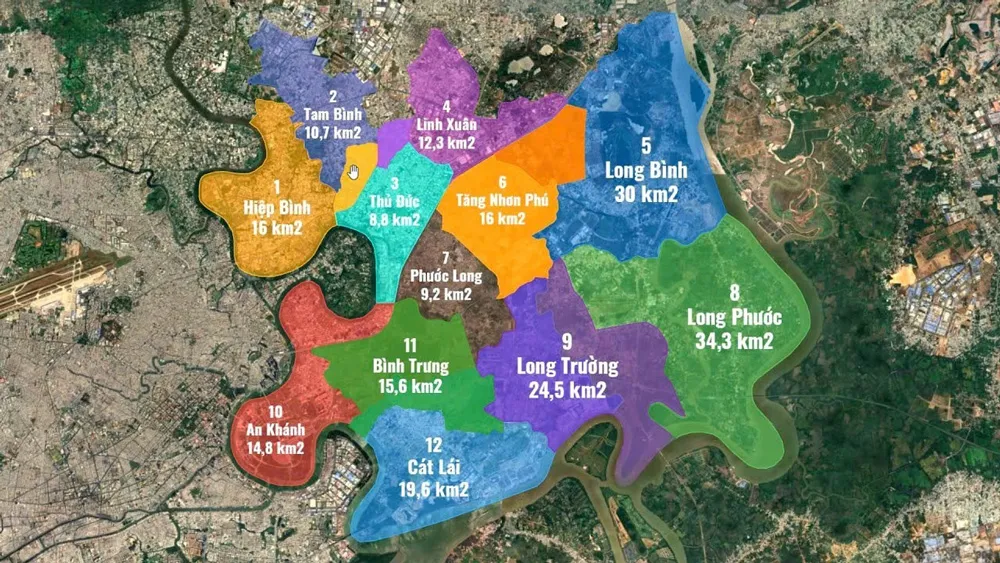 phường thành phố thủ đức sau sáp nhập