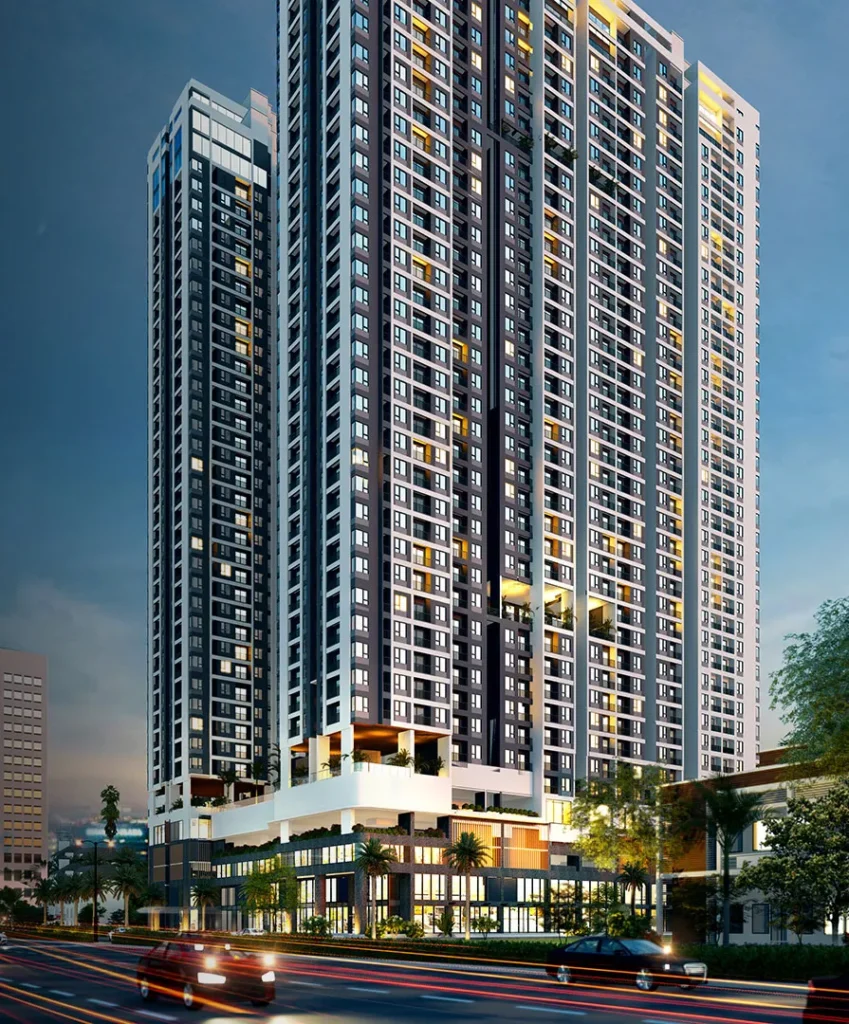 chung cư the emrald golf view nằm trên đường quốc lộ 13